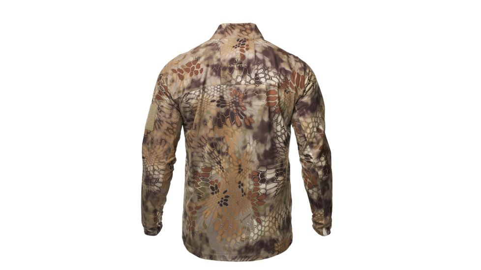 Kryptek Valhalla 2 Long Sleeve Zip Shirt - Men's, Extra Large, Highlander, 18VALLSZH6