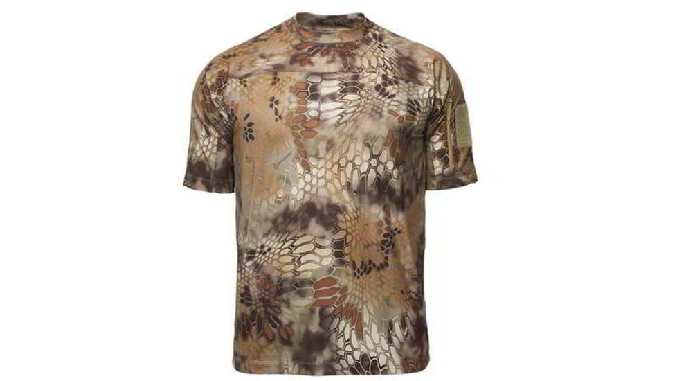 Kryptek Valhalla Mens Short Sleeve Crew Shirt, Highlander, Large, 18VALSSRH5