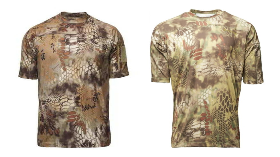 Kryptek Valhalla Men's Short Sleeve Crew Shirt, Highlander, Mandrake