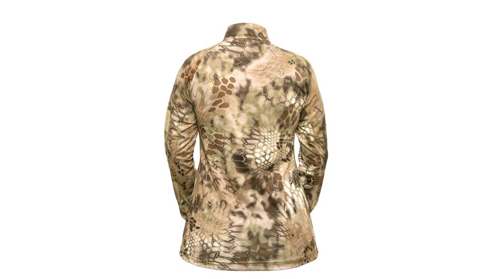 Kryptek Vallhalla II Womens 1/4 Zip Shirt w/ Kryptek Cooling Technology, Highlander, XL, NSN N, 18WVALLSZH6