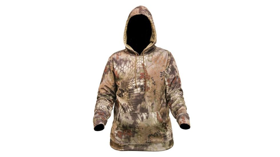 Kryptek Womens Zenobia Hoodie, Highlander/Tan, Extra Large 15ZENTHT6