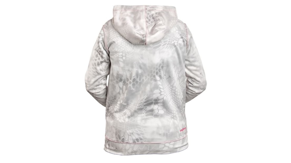 Kryptek Womens Zenobia Hoodie, Wraith/Pink, Small, 15ZENTYP3