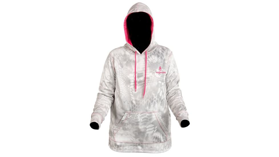 Kryptek Womens Zenobia Hoodie, Wraith/Pink, Small, 15ZENTYP3
