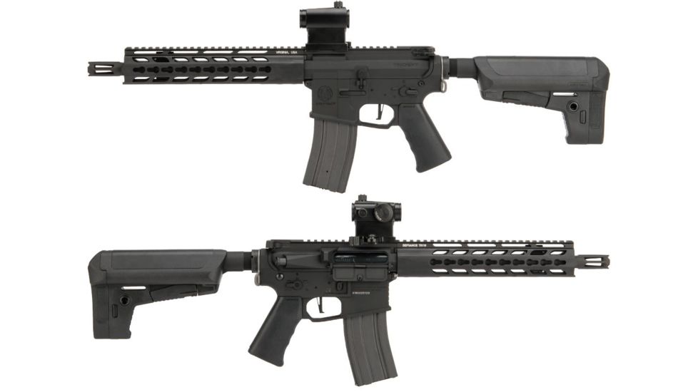Krytac / KRISS USA Full Metal Trident MKII CRB Airsoft AEG Rifle, 400 FPS, Black, Large, KTAEG-TR2CRB-BK01