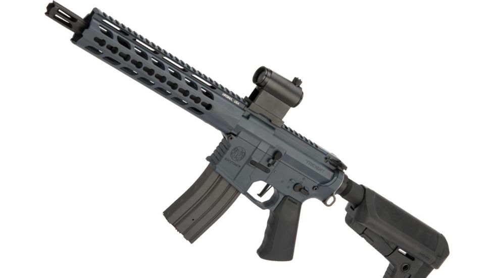 Krytac / KRISS USA Full Metal Trident MKII CRB Airsoft AEG Rifle, 400 FPS, Combat Grey, Large, KTAEG-TR2CRB-CG01
