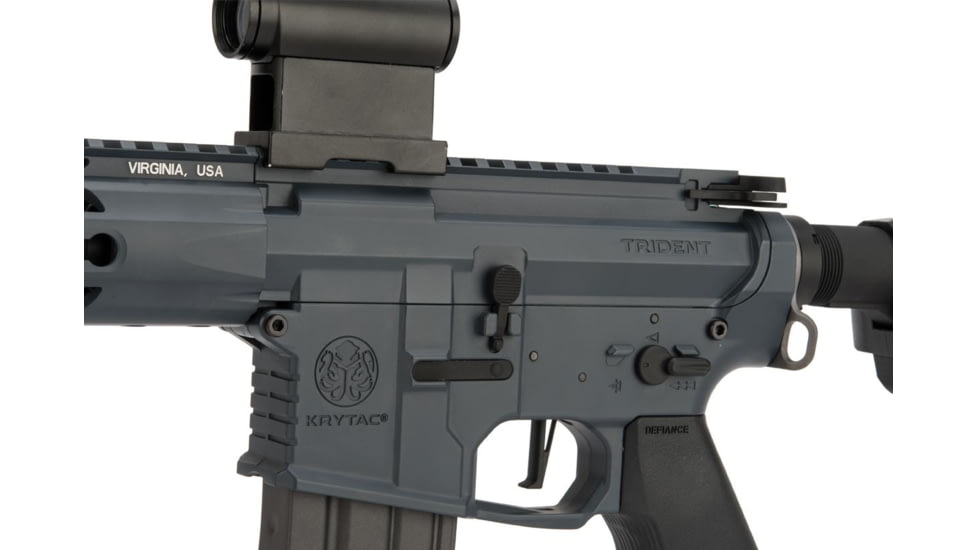 Krytac / KRISS USA Full Metal Trident MKII CRB Airsoft AEG Rifle, 400 FPS, Combat Grey, Large, KTAEG-TR2CRB-CG01