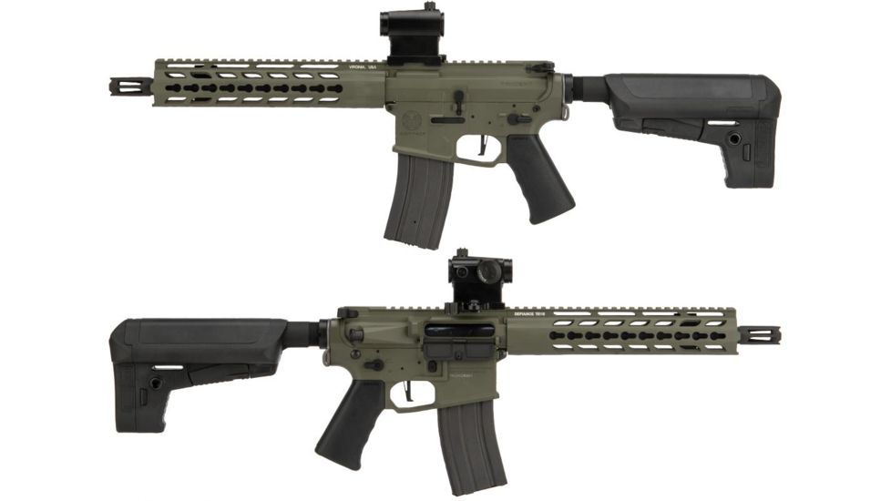 Krytac / KRISS USA Full Metal Trident MKII CRB Airsoft AEG Rifle, 400 FPS, Foliage Green, Large, KTAEG-TR2CRB-FG01