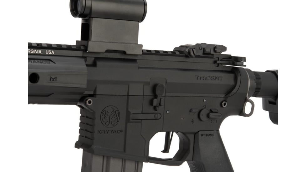 Krytac / KRISS USA Full Metal Trident MKII-M CRB Airsoft AEG Rifle, Black, Large, KTAEG-TR2CRBM-BK01