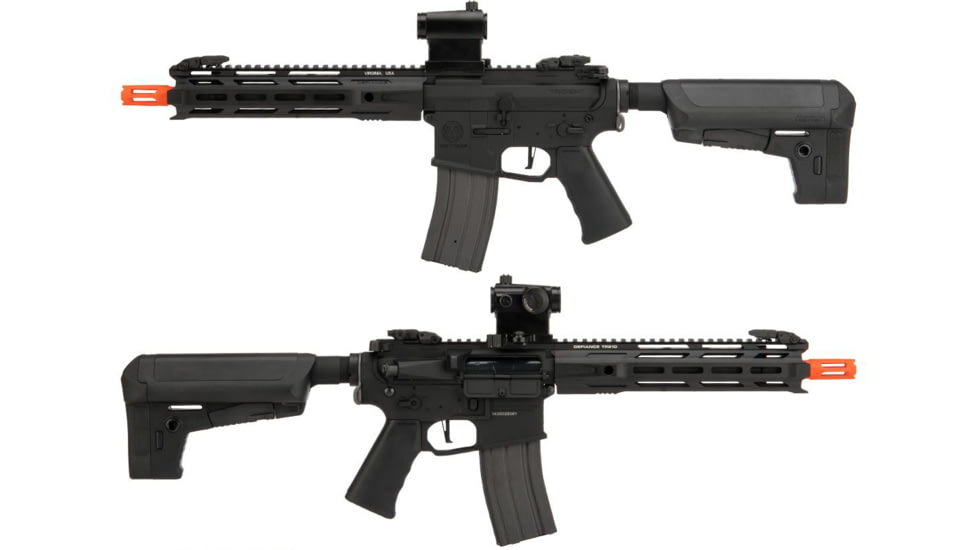 Krytac / KRISS USA Full Metal Trident MKII-M CRB Airsoft AEG Rifle, Black, Large, KTAEG-TR2CRBM-BK01