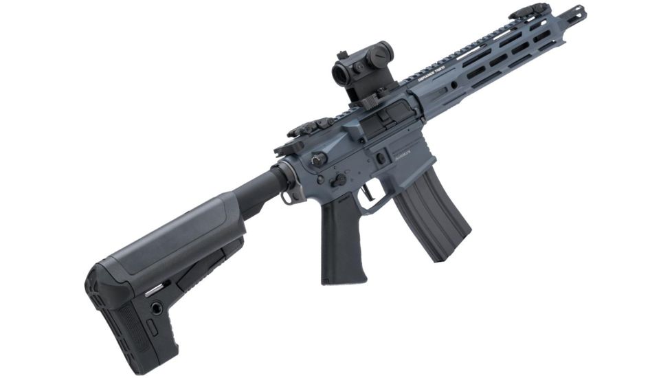 Krytac / KRISS USA Full Metal Trident MKII-M CRB Airsoft AEG Rifle, Combat Grey, Large, KTAEG-TR2CRBM-CG01