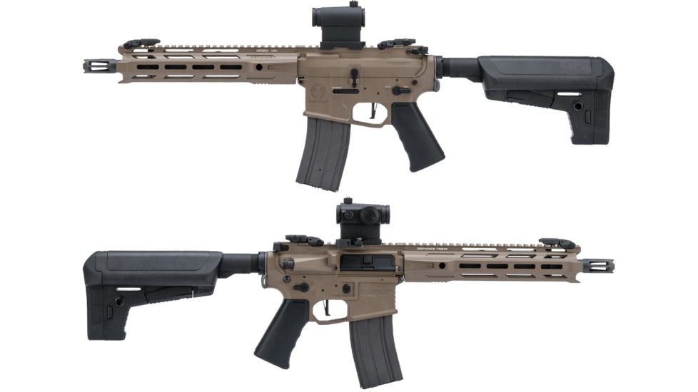 Krytac / KRISS USA Full Metal Trident MKII-M CRB Airsoft AEG Rifle, Dark Earth, Large, KTAEG-TR2CRBM-FDE01
