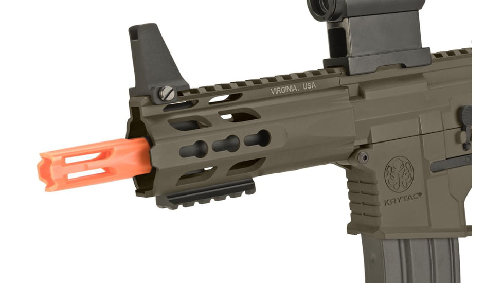 Krytac / KRISS USA Full Metal Trident MKII PDW Airsoft AEG Rifle, Dark Earth, Large, KTAEG-TR2PDW-FDE01