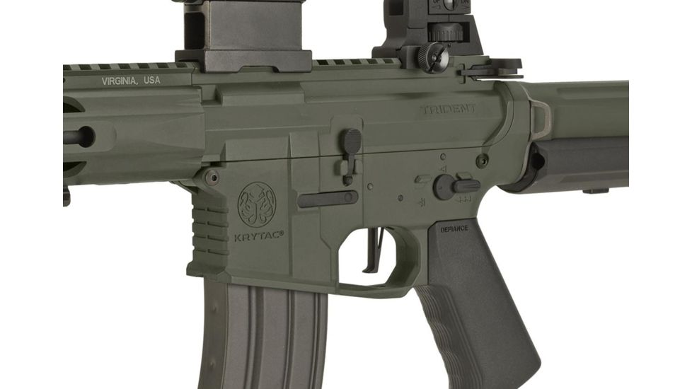 Krytac / KRISS USA Full Metal Trident MKII PDW Airsoft AEG Rifle, Foliage Green, Large, KTAEG-TR2PDW-FG01