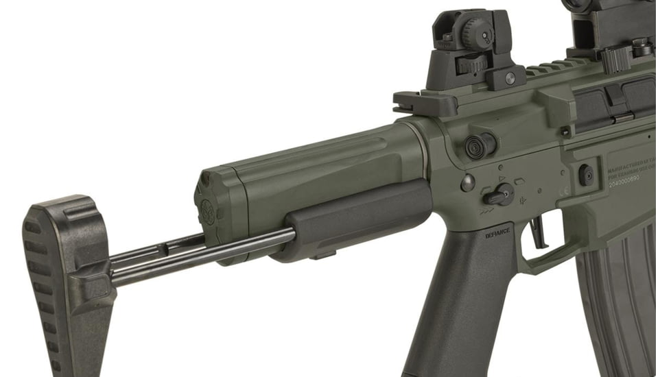 Krytac / KRISS USA Full Metal Trident MKII PDW Airsoft AEG Rifle, Foliage Green, Large, KTAEG-TR2PDW-FG01
