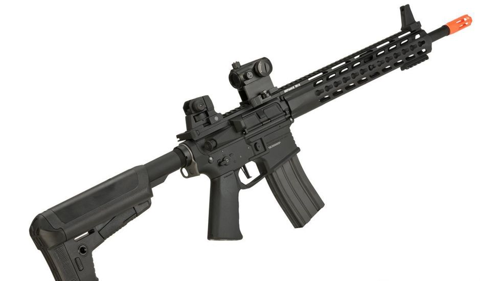 Krytac / KRISS USA Full Metal Trident MKII SPR Airsoft AEG Rifle, Black, Large, KTAEG-TR2SPR-BK01