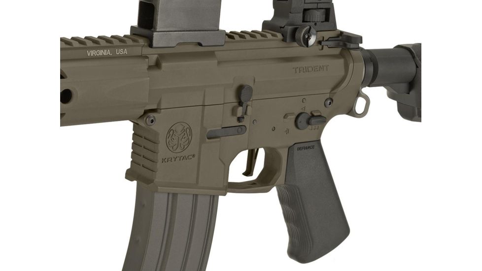 Krytac / KRISS USA Full Metal Trident MKII SPR Airsoft AEG Rifle, Dark Earth, Large, KTAEG-TR2SPR-FDE01