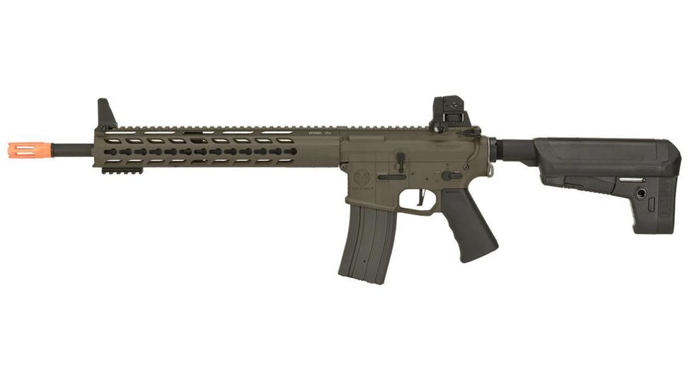 Krytac / KRISS USA Full Metal Trident MKII SPR/PDW Upper Airsoft AEG Rifle Package, Dark Earth, Large, KTAEG-TR2SPR-FDE01-B1