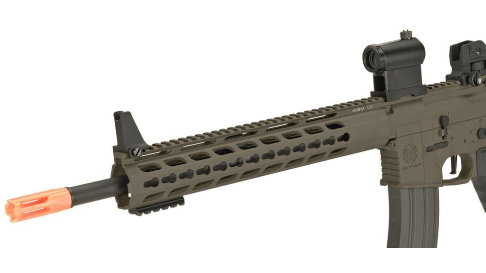 Krytac / KRISS USA Full Metal Trident MKII SPR Airsoft AEG Rifle, Dark Earth, Large, KTAEG-TR2SPR-FDE01