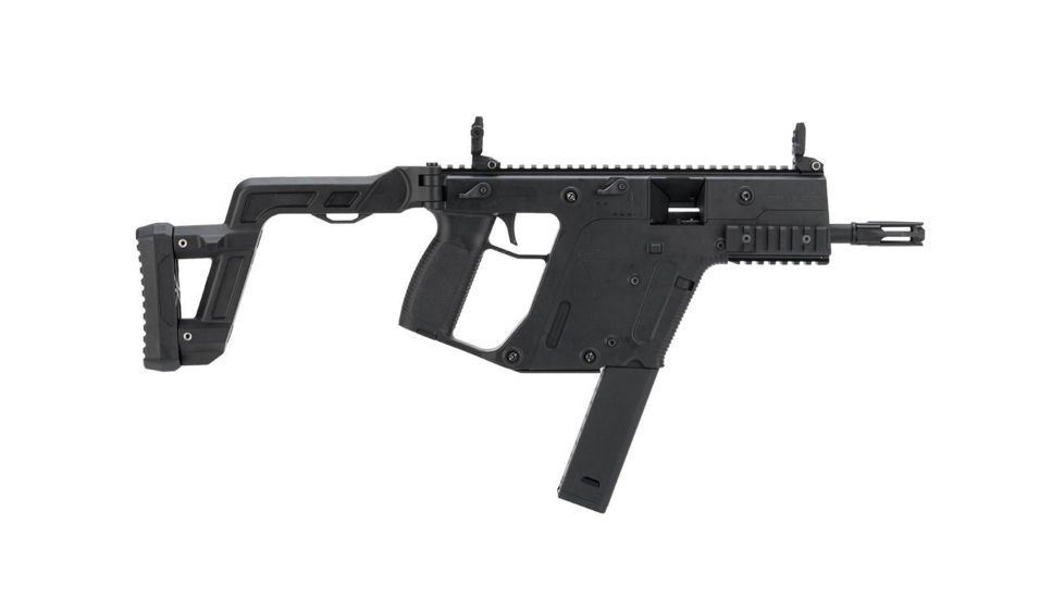 Krytac / KRISS USA Licensed Kriss Vector Airsoft AEG SMG Rifle, Black, Large, KTAEG-VSMGF-BK01