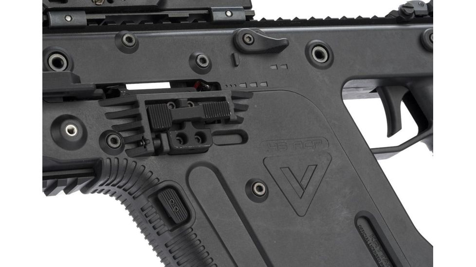 Krytac / KRISS USA Licensed Kriss Vector Airsoft AEG SMG Rifle, Black, Large, KTAEG-VSMGF-BK01