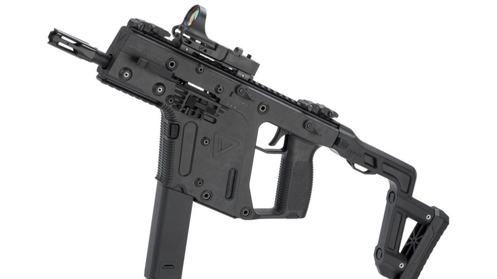 Krytac / KRISS USA Licensed Kriss Vector Airsoft AEG SMG Rifle, Black, Large, KTAEG-VSMGF-BK01