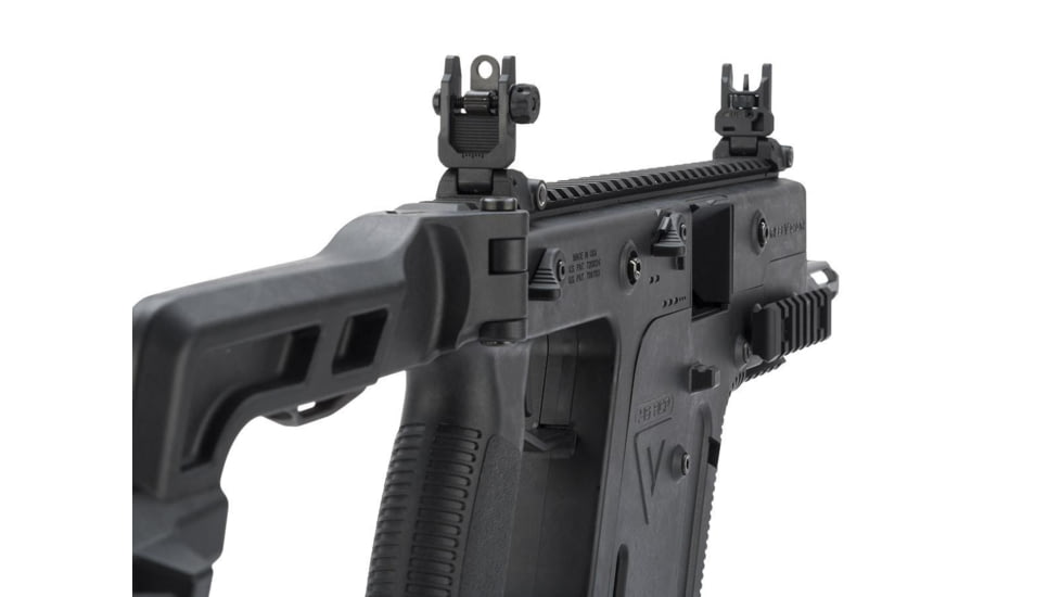 Krytac / KRISS USA Licensed Kriss Vector Airsoft AEG SMG Rifle, Black, Large, KTAEG-VSMGF-BK01