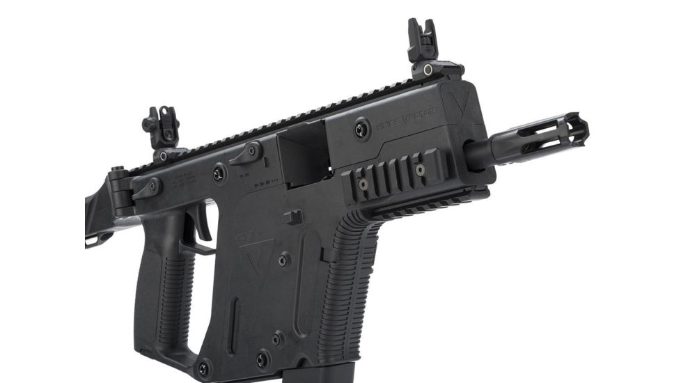 Krytac / KRISS USA Licensed Kriss Vector Airsoft AEG SMG Rifle, Black, Large, KTAEG-VSMGF-BK01