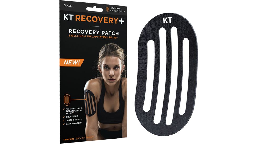Kt Tape Recovery+ Patch Blk 4p 814179020192