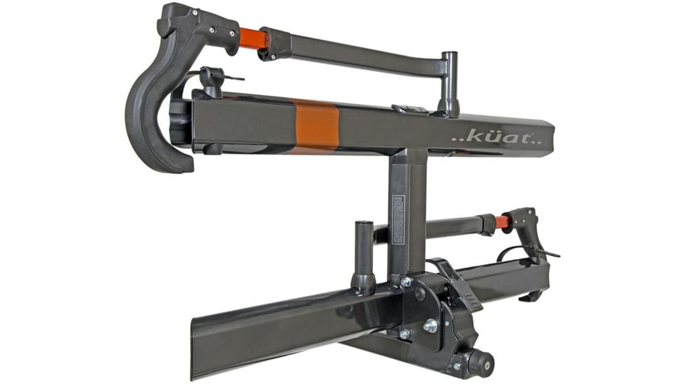 Kuat 2in Sherpa 2.0 - 2-Bike Rack, Gray Metallic and Orange Anodize, SH22G
