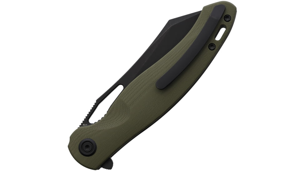 Kubey Drake Linerlock Green G10 Folding Knife, 3.88" sand blast finish AUS-10A stainless blade, Green G10 handle, KB239B