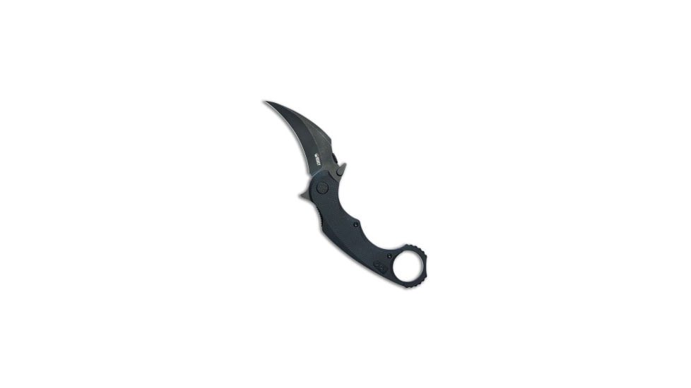 Kubey Knives Kubey Knives Rogue Liner Lock Karambit Knife Black G-10 2.9" Black SW, Black, Sandvik 14C28N, adult, BHQ-209103