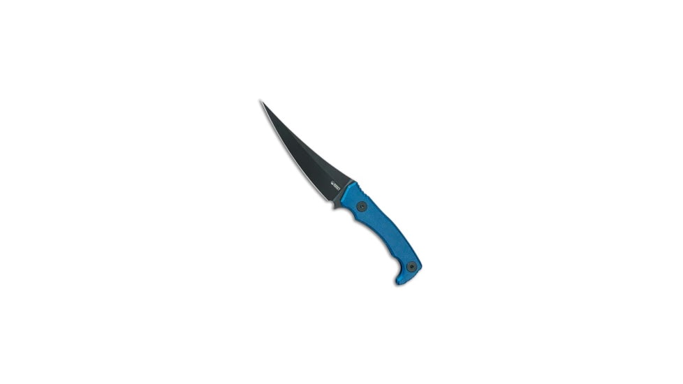 Kubey Knives Kubey Knives Sicarii Fixed Blade Knife Blue Micarta 4.6" Black SW, Blue, 14C28N, adult, BHQ-227562