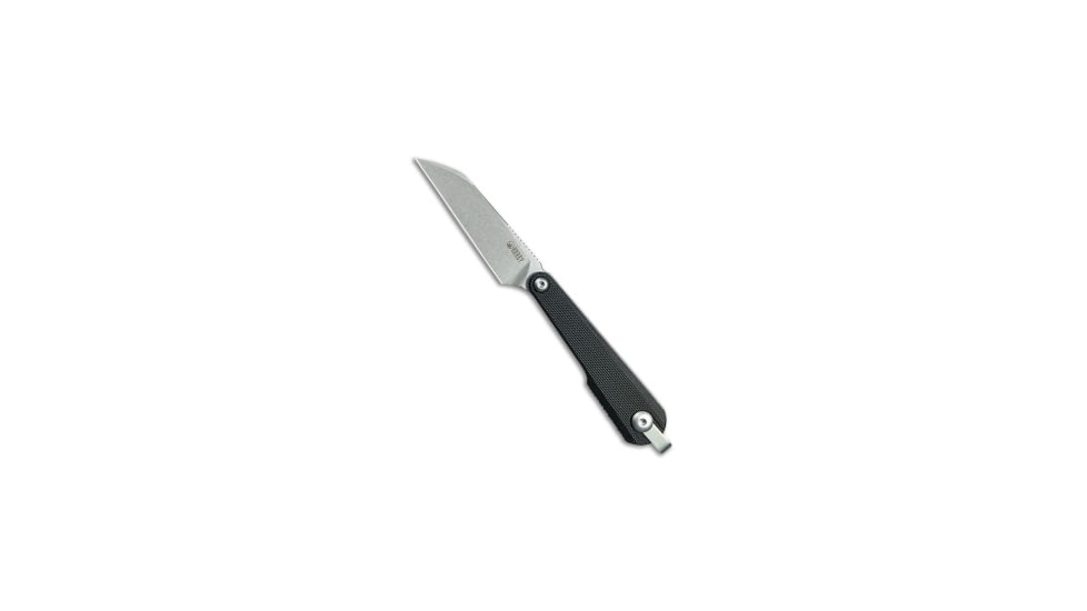 Kubey Knives Kubey Knives YAG Sheepsfoot Fixed Blade Knife Black G-10 2.4" SW, Black, 14C28N, adult, BHQ-227550