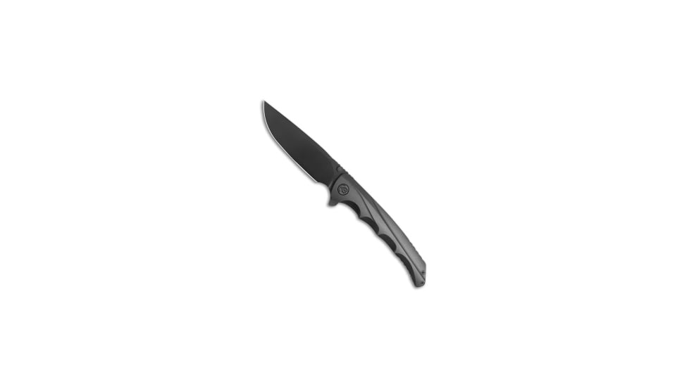 Kubey Knives Kubey Knives Zazoo Frame Lock Knife Black DLC Titanium 3.7" Black DLC, Black, Bohler M390, adult, BHQ-225486