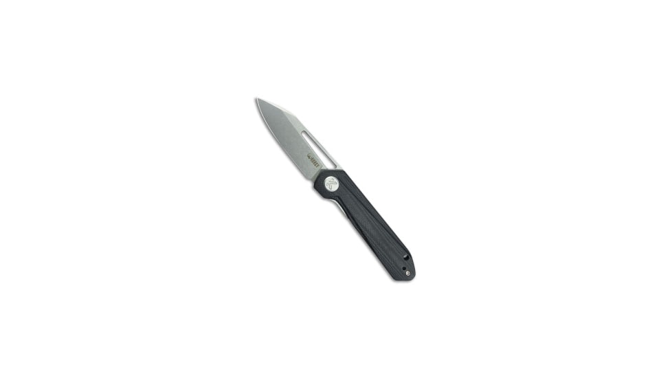 Kubey Kubey Royal Liner Lock Knife Black G-10 3" Stonewash 14C28N, Black, Sandvik 14C28N, adult, BHQ-211070