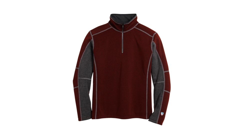Kuhl Revel 1/4 Zip Jacket - Men's-Brick/Steel-Large