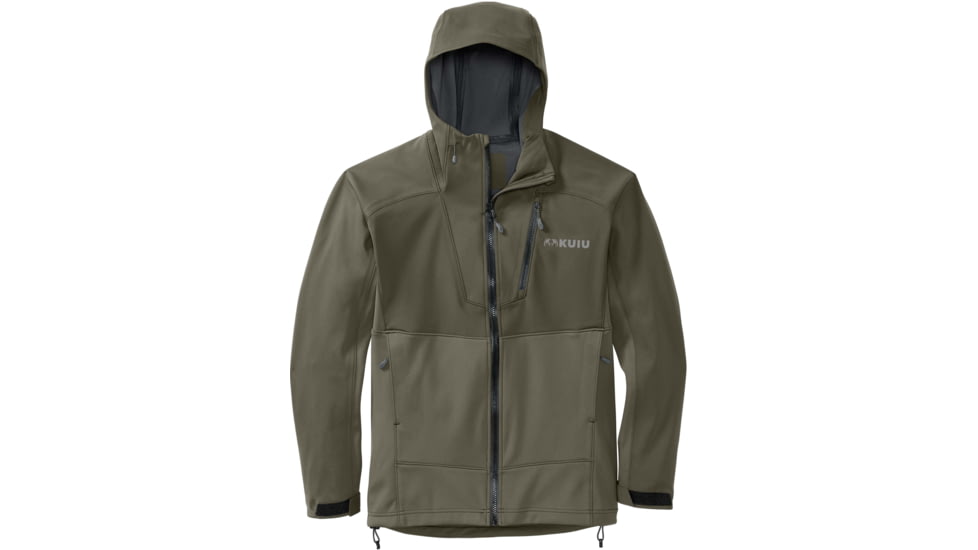 Kuiu Axis Hybrid Hooded Hunting Jacket - Mens, Ash, L, 50030-AS-L