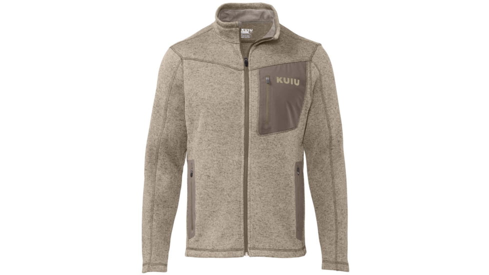 Kuiu Base Camp Full Zip Sweater - Mens, Khaki, M, 14027-KH-M