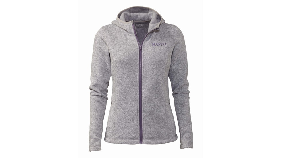 Kuiu Base Camp Hooded Sweater - Womens, Heather Grey, XL, 14035-HG-XL