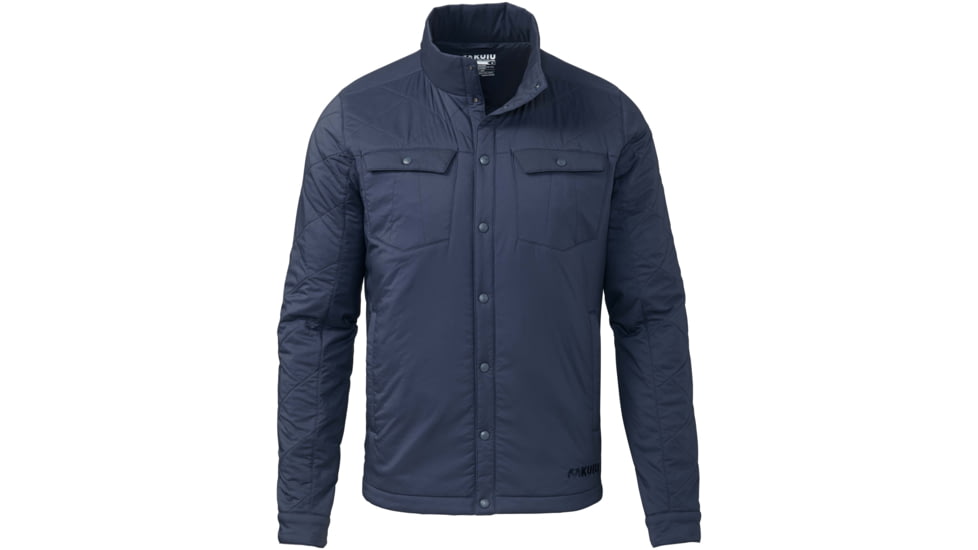 Kuiu Base Camp Insulated Snap Shirt - Mens, Steel Blue, XL, 98080-SB-XL