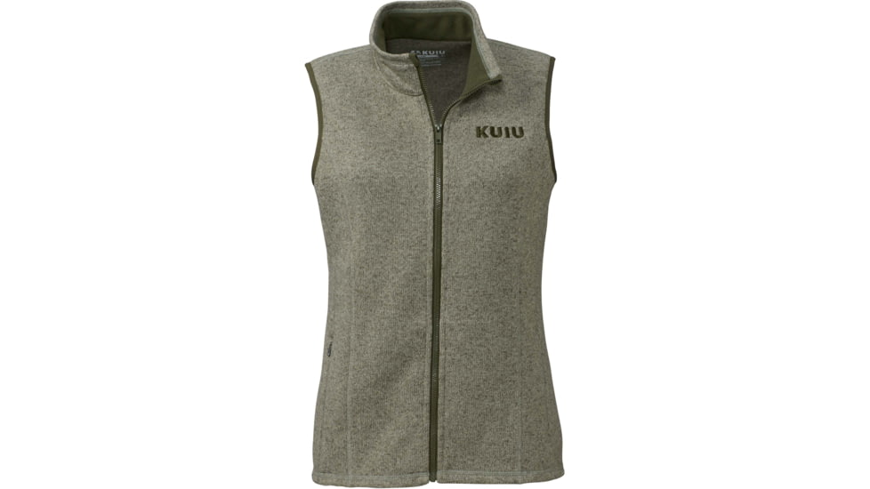 Kuiu Base Camp Sweater Vest - Womens, Heather Olive, XL, 14036-HO-XL