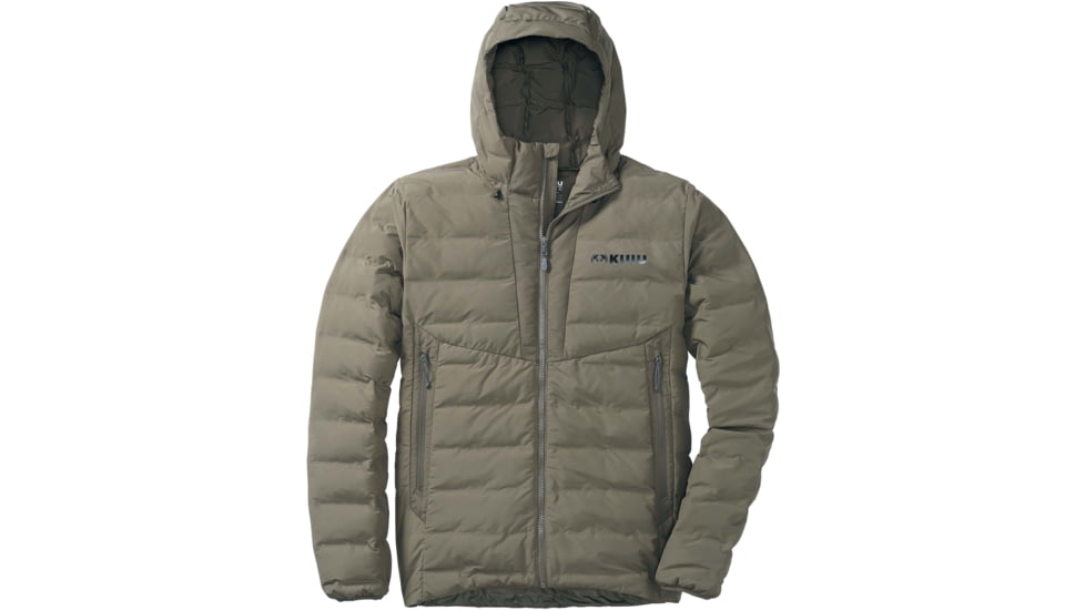 Kuiu Elements Hooded Hunting Jacket - Mens, Ash, L, 40032-AS-L