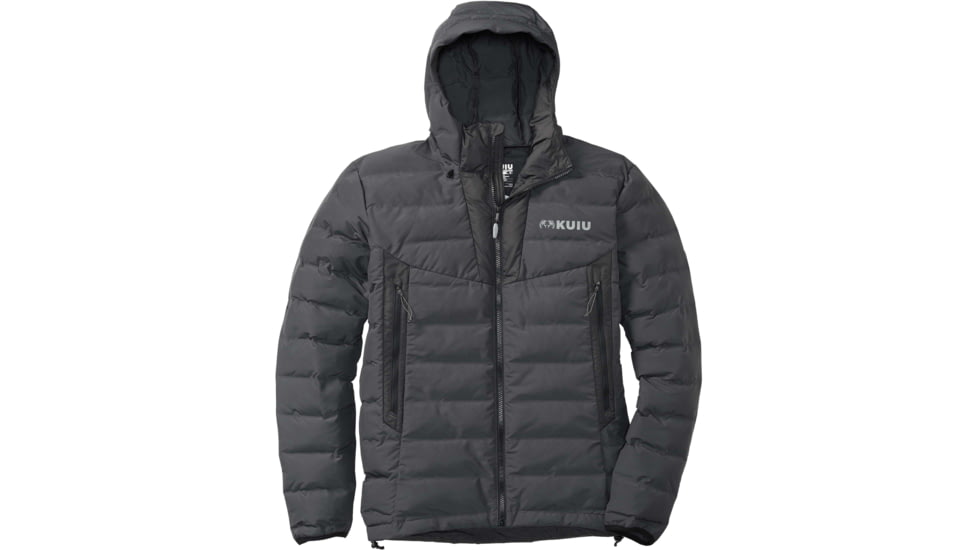 Kuiu Elements Hooded Hunting Jacket - Mens, Gunmetal, L, 40032-GM-L