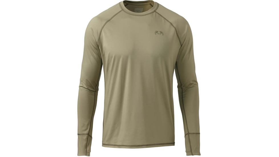 Kuiu Gila Long Sleeve Crew Shirt - Mens, Khaki, XL, 98201-KH-XL