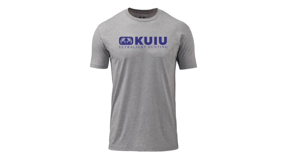 Kuiu KUIU Block Logo T-Shirt in Heather Grey Size 3XL, Heather Grey, 3XL, Cotton, Adult, Male, 8136608284830