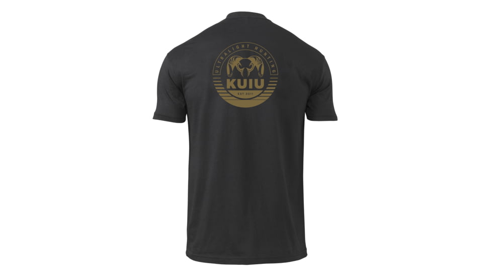 Kuiu KUIU Circle Back Logo T-Shirt in Black Size 3XL, Black, 3XL, Cotton, Adult, Male, 8189397237918