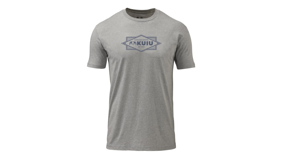 Kuiu KUIU Emblem Logo T-Shirt in Heather Grey Size 3XL, Heather Grey, 3XL, Cotton, Adult, Male, 8189346742430