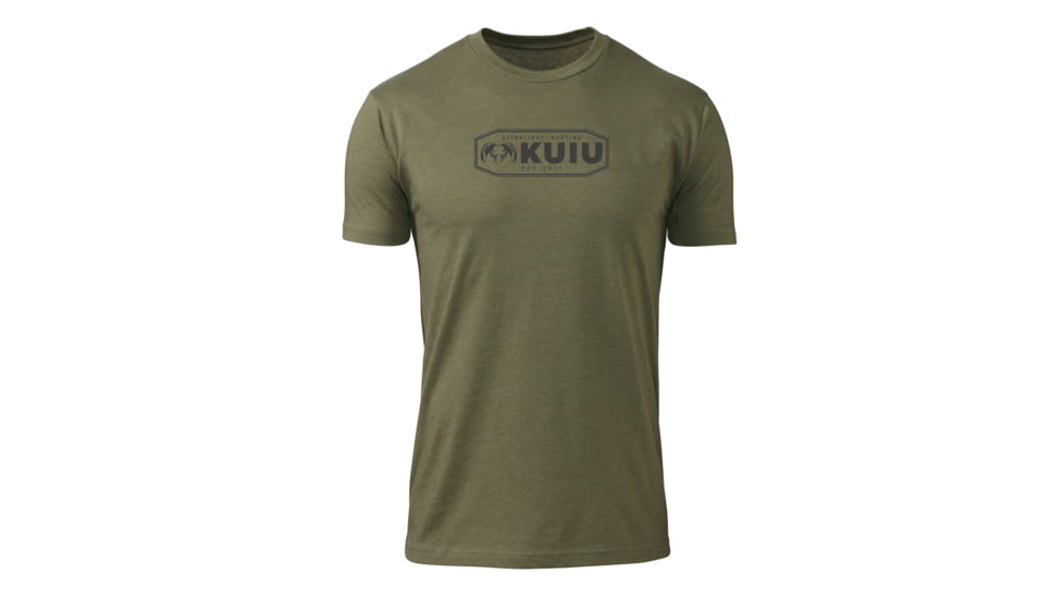 Kuiu KUIU Logo T-Shirt in Military Green Size 3XL, Military Green, 3XL, Cotton, Adult, Male, 8160415056030
