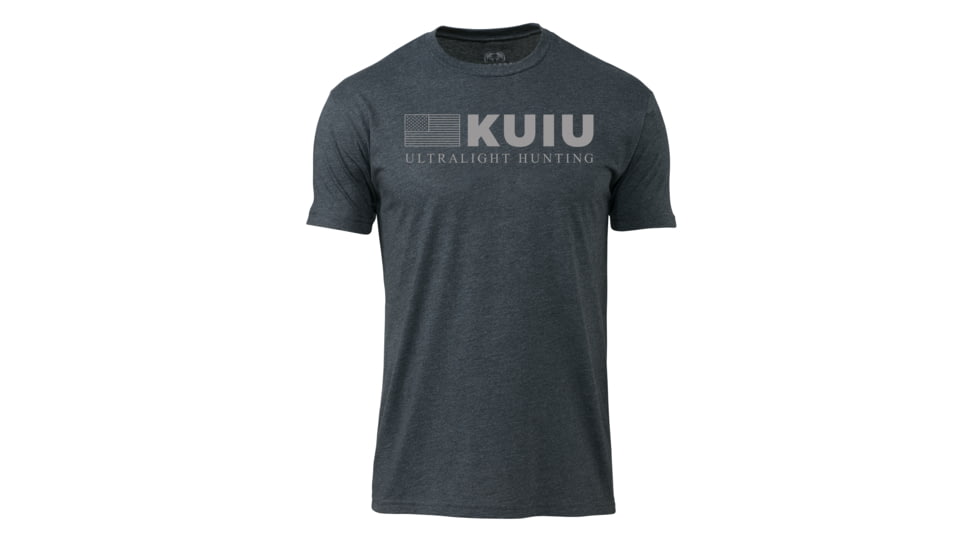 Kuiu KUIU Mini Flag T-Shirt in Charcoal Size 3XL, Charcoal, 3XL, Cotton, Adult, Male, 7190426288286