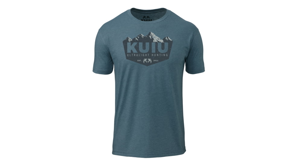 Kuiu KUIU Mountain T-Shirt in Indigo Size 3XL, Indigo, 3XL, Cotton, Adult, Male, 8136630239390